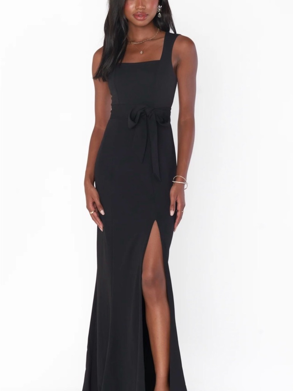 Show Me Your Mumu Paris Gown ~ Black Stretch 1X